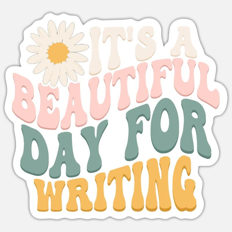 Écriture Sticker taille S (10 x 10 cm)