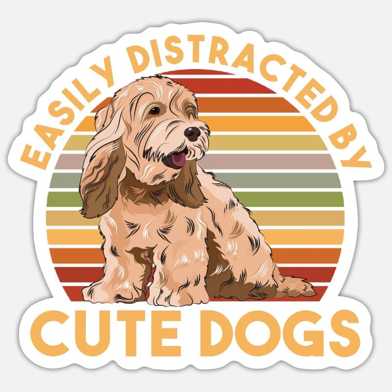Cockapoo Dog Sticker size S (10 x 10 cm)