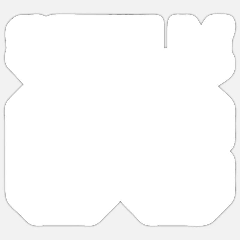 sthlm08 - Sticker Größe S (10 x 10 cm) - Mattweiß