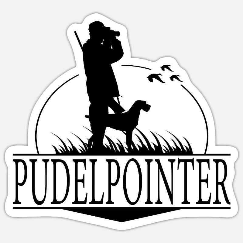 PUDELPOINTER Jagdhunde Jagd Jäger Wilsigns Sticker Größe S (10 x 10 cm)