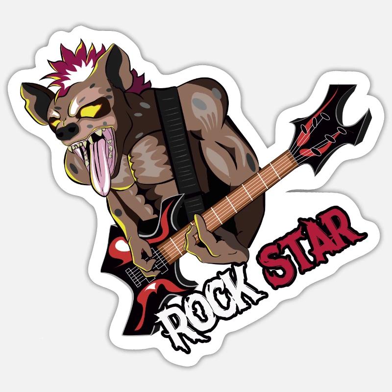 Hyäne Sticker Größe S (10 x 10 cm)