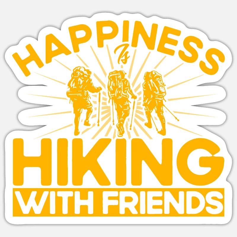 Backpacking Outside Gift Sticker size S (10 x 10 cm)