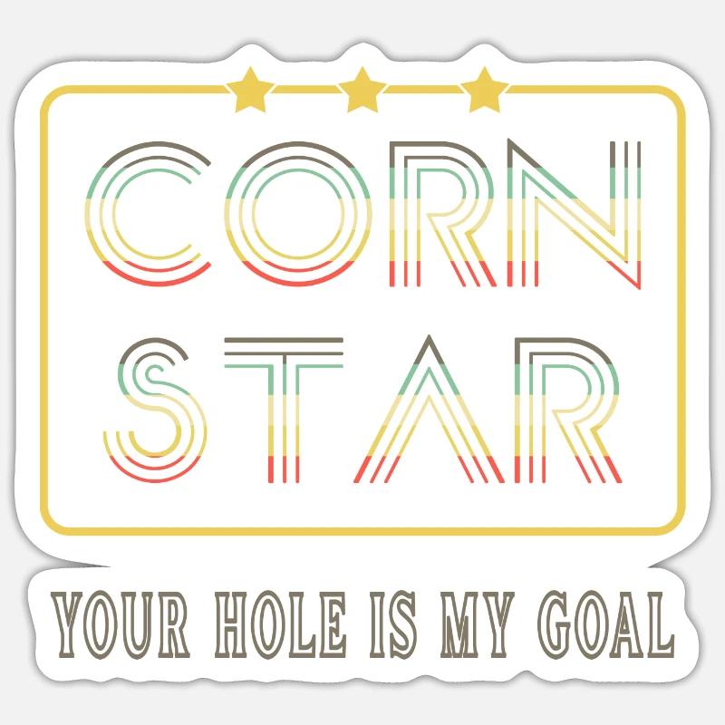 Corn Star Cornhole Sticker Größe S (10 x 10 cm)