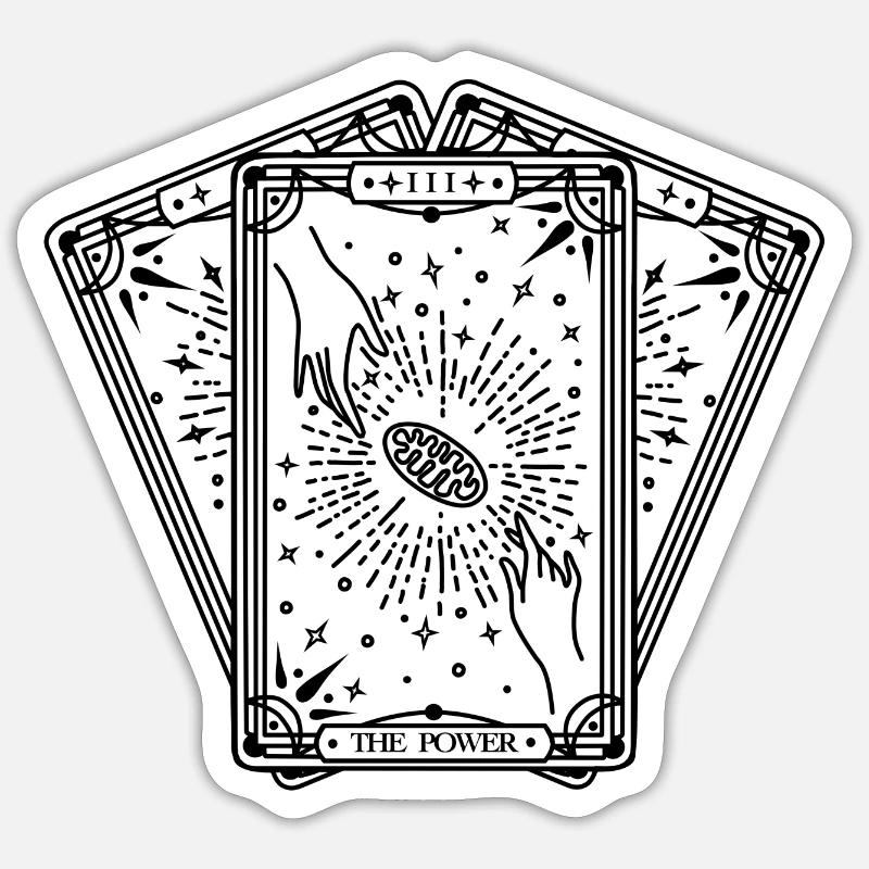 Le Power Deck (noir) Sticker taille S (10 x 10 cm)