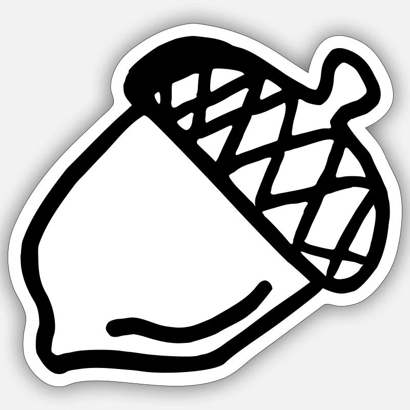 Gland - Sticker taille S (10 x 10 cm) - blanc mat