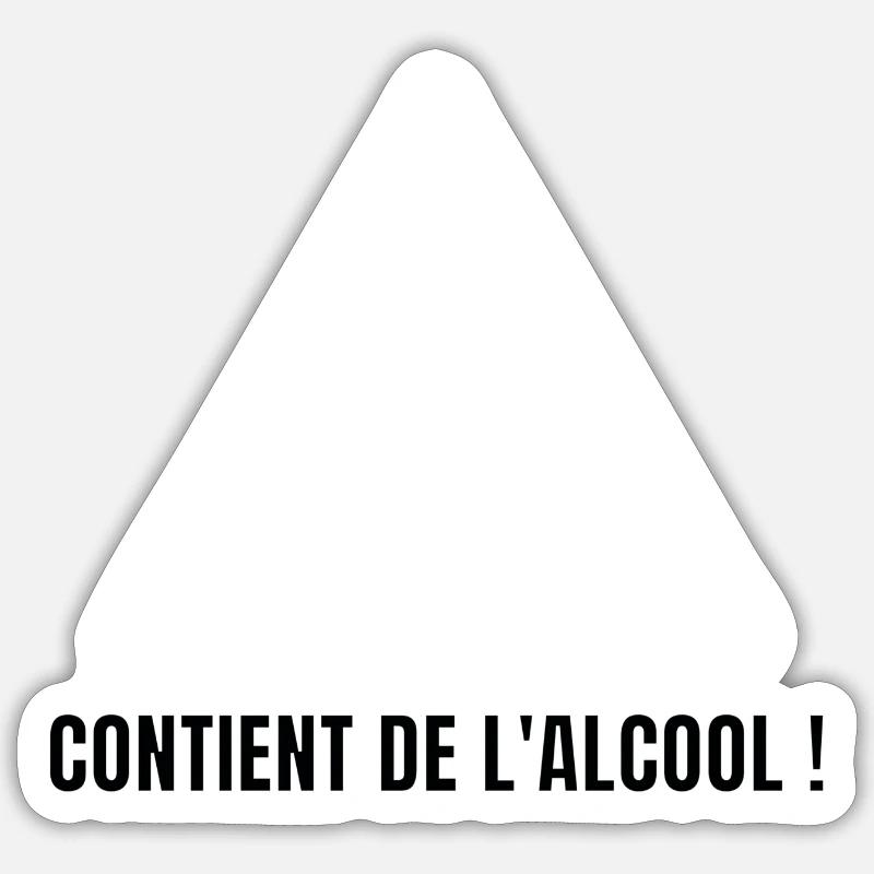 Contient de l’alcool Sticker taille S (10 x 10 cm)
