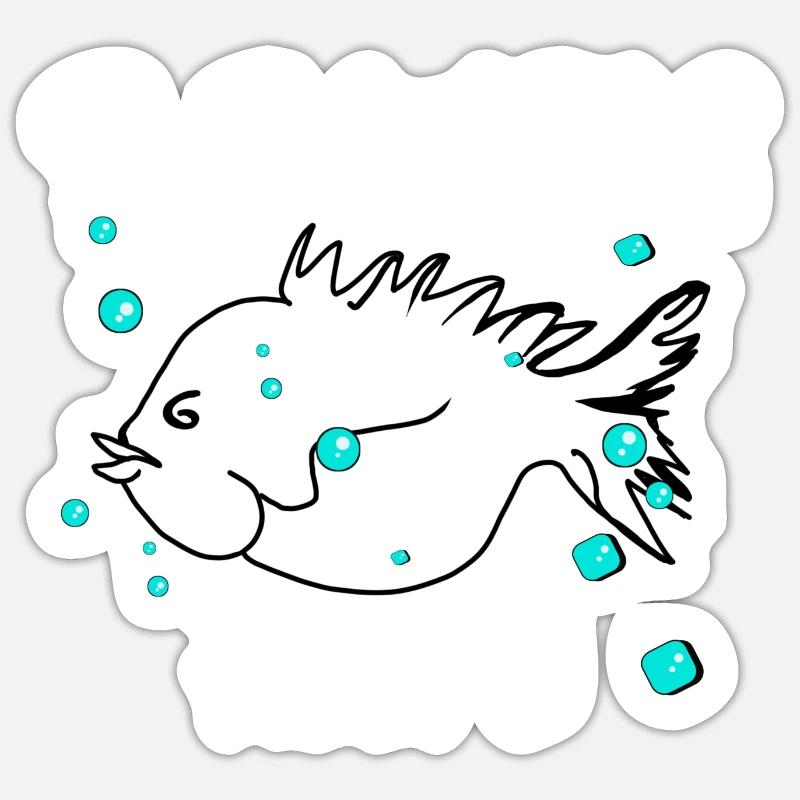 Natation - Eau Sticker taille S (10 x 10 cm)