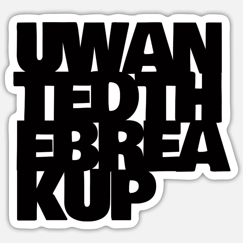 Zu Spät - Sticker Größe S (10 x 10 cm) - Mattweiß