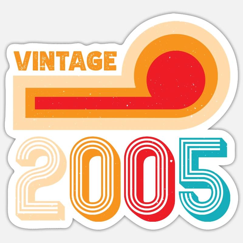 Millésime 2005 Sticker taille S (10 x 10 cm)