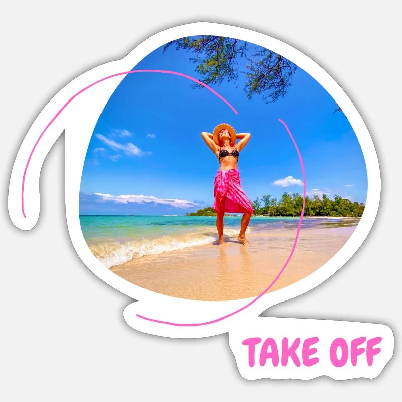 Take off Sticker size S (10 x 10 cm)