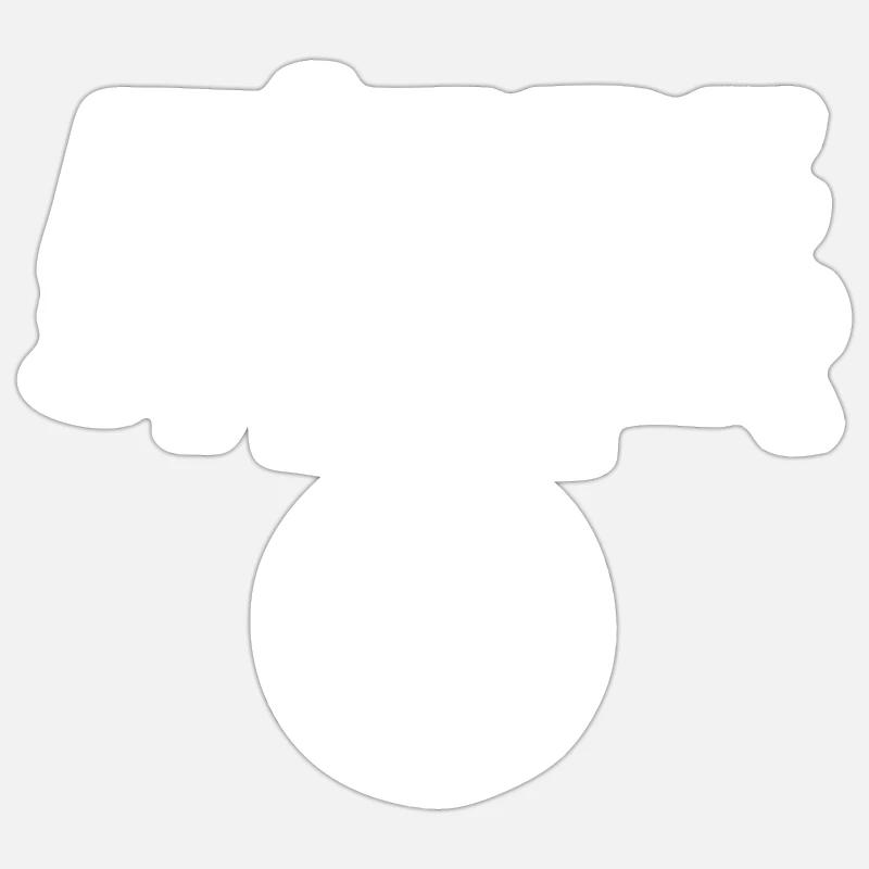 Future Striker - Sticker size S (10 x 10 cm) - white matte