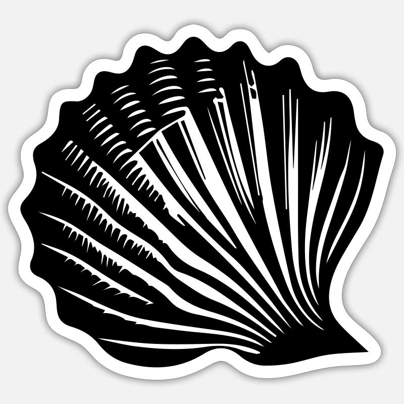 coquille Sticker taille S (10 x 10 cm)