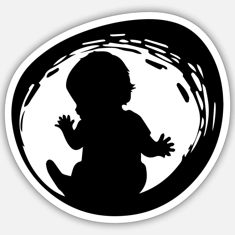 enceinte Sticker taille S (10 x 10 cm)