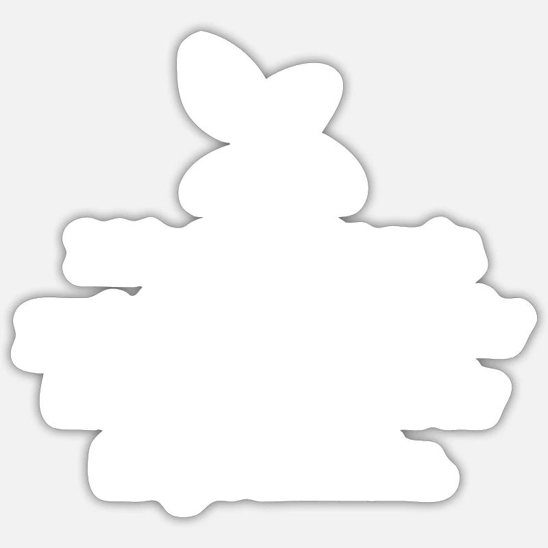Lusitger Garten Spruch - Sticker Größe S (10 x 10 cm) - Mattweiß