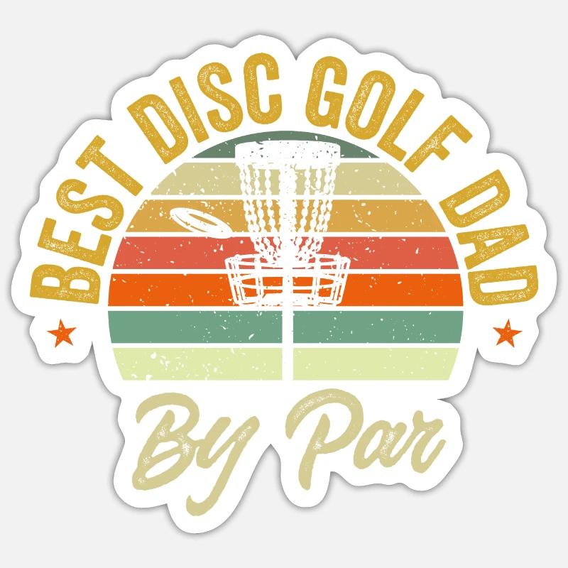 Discgolf Disc Golf Frisbee - Sticker size S (10 x 10 cm) - white matte