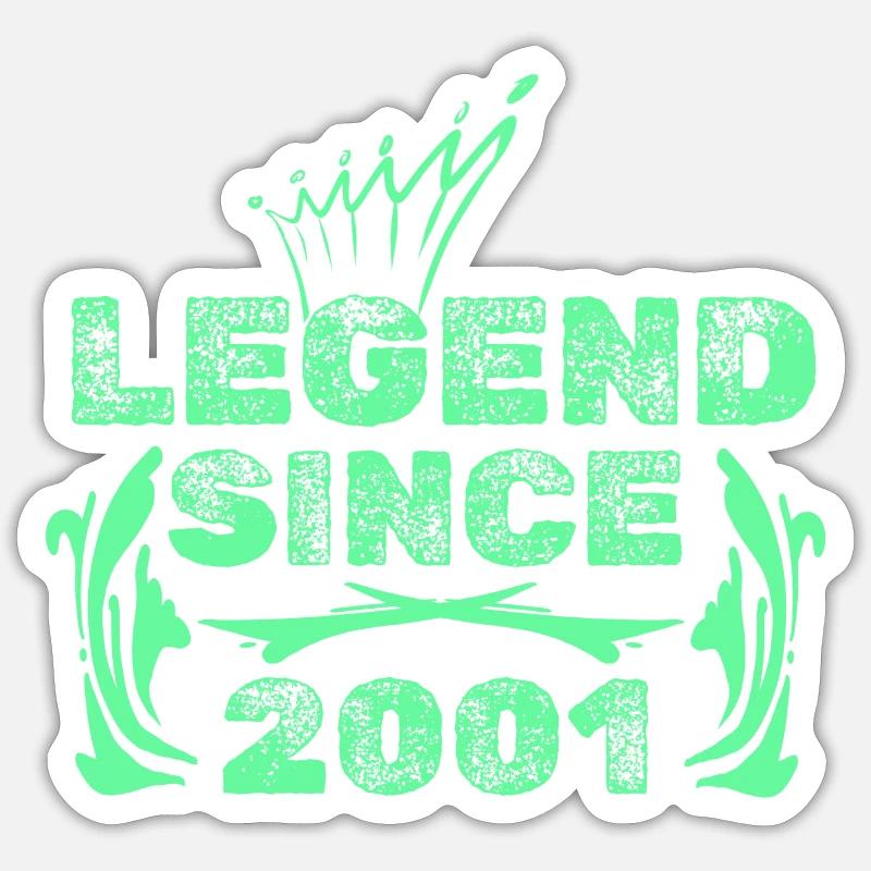 2001 - Sticker taille S (10 x 10 cm) - blanc mat