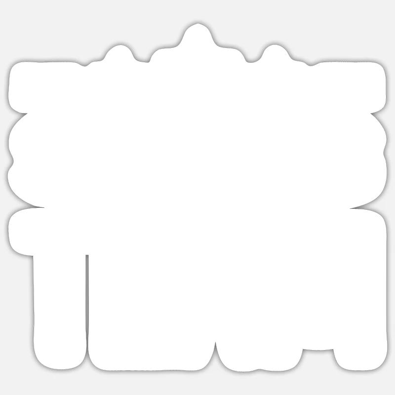 Équipe de natation - Sticker taille S (10 x 10 cm) - blanc mat