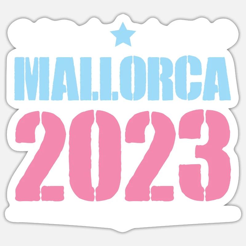 Mallorca 2023 Sticker Größe S (10 x 10 cm)