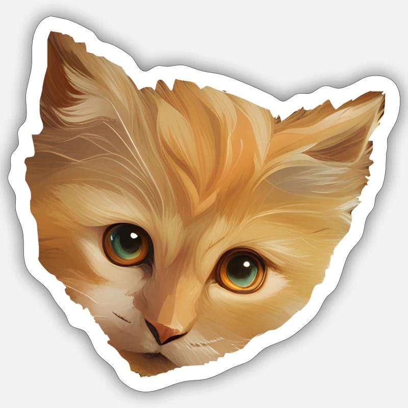 Kitten - Sticker size S (10 x 10 cm) - white matte