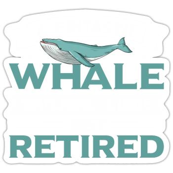 Whale Watching Whale Watching Orca Blue Whale - Sticker size S (10 x 10 cm) - white matte - Front