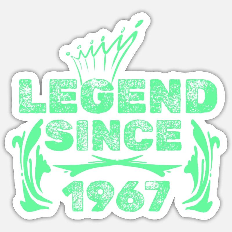 1967 - Sticker size S (10 x 10 cm) - white matte