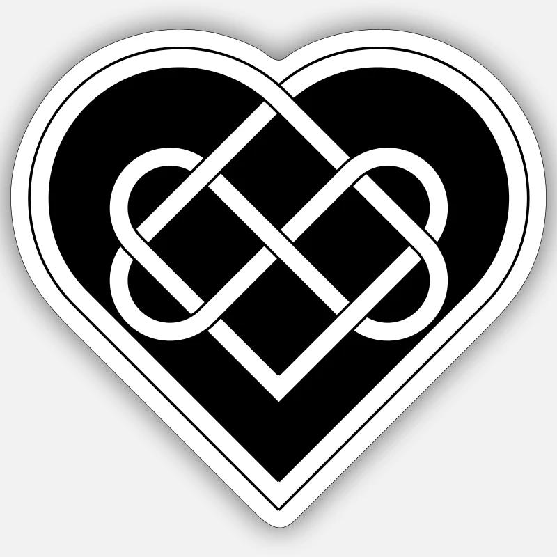 Celtic Heart Sticker size S (10 x 10 cm)