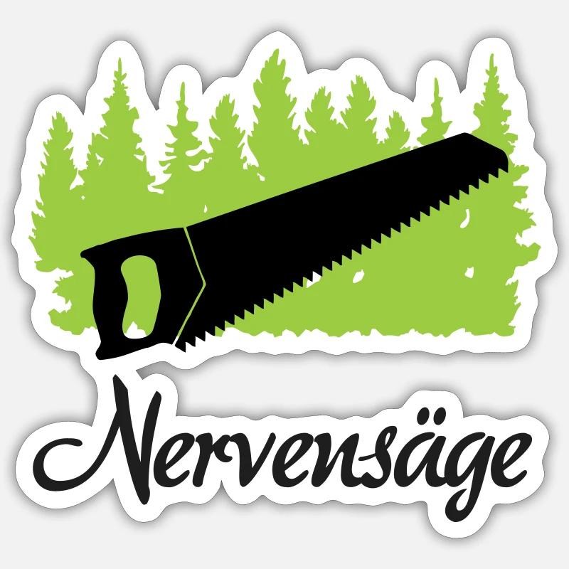 "Nervensäge: Charmante Unruhe" Sticker Größe S (10 x 10 cm)