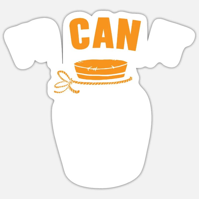 I'd Can It Einmachen von Lebensmitteln Einmachen i Sticker Größe S (10 x 10 cm)