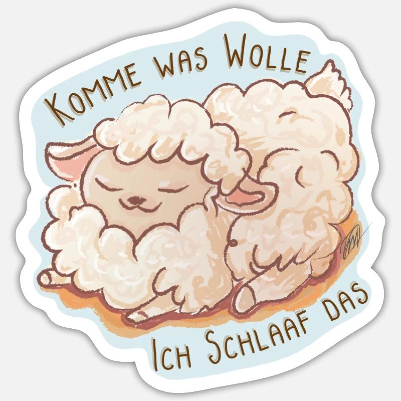 Ich Schlaaf das Sticker Größe S (10 x 10 cm)