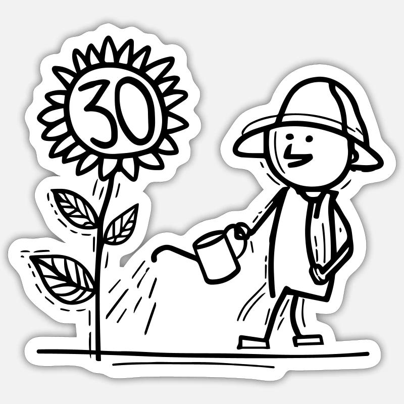 Well maintained 30 years Sticker size S (10 x 10 cm)