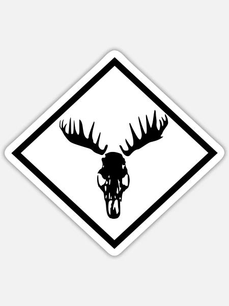 - Sticker size S (10 x 10 cm) - white matte