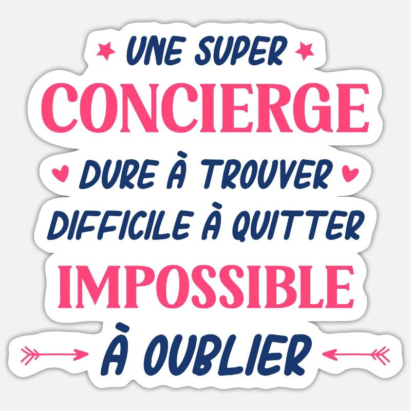 sUPER concierge Sticker taille S (10 x 10 cm)