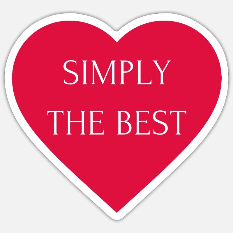 Tout simplement le meilleur - Sticker taille S (10 x 10 cm) - blanc mat