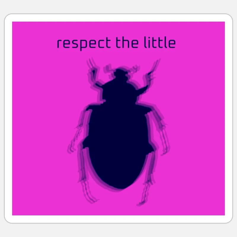 Respectez le litte n°3 Sticker taille S (10 x 10 cm)