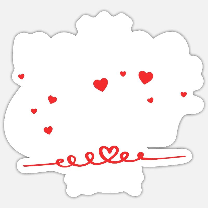 Noces de Cuir - Sticker taille S (10 x 10 cm) - blanc mat