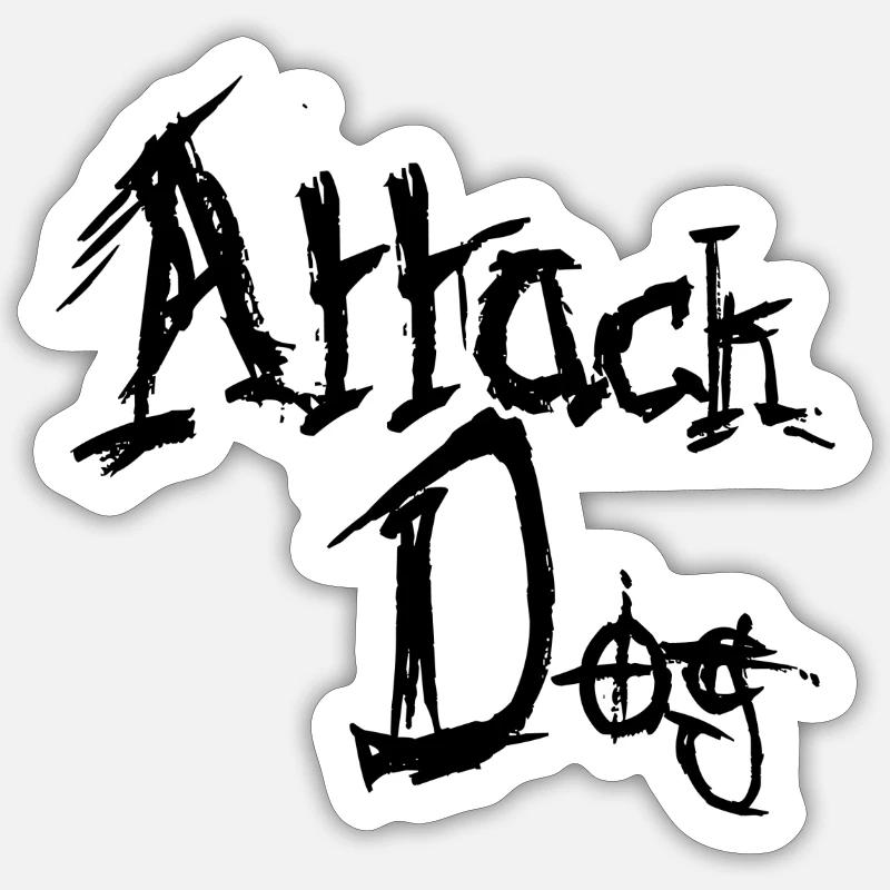 Attack dog Sticker size S (10 x 10 cm)