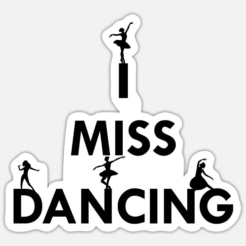 Dancing Dance Music - Sticker size S (10 x 10 cm) - white matte