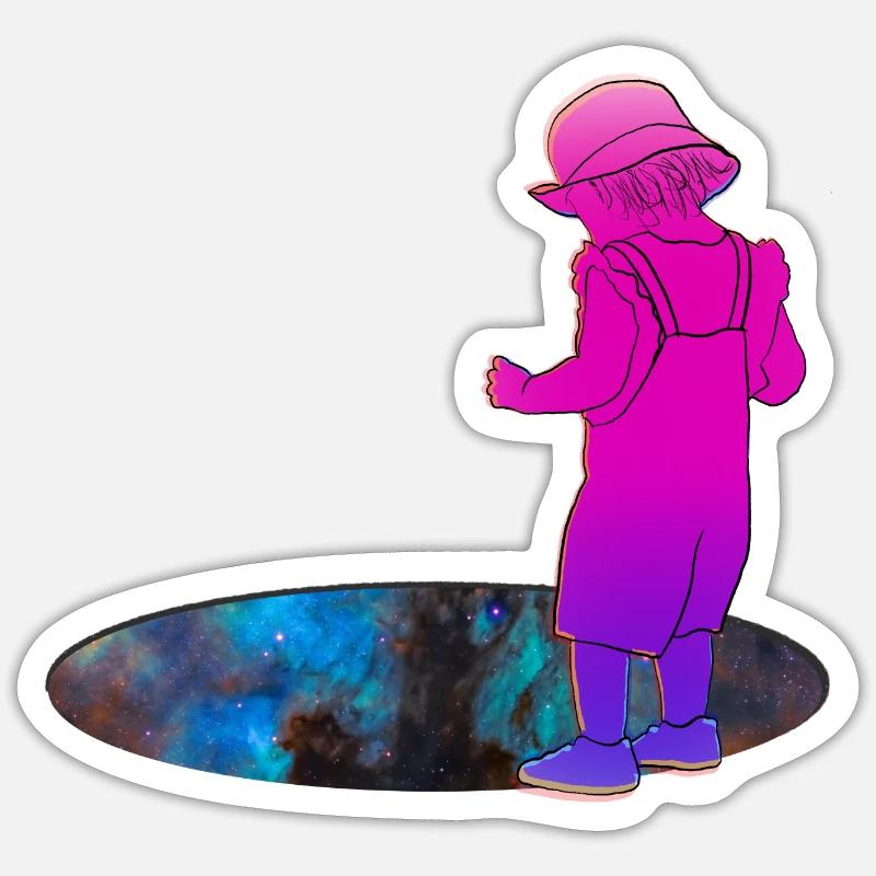 Space Hole Sticker size S (10 x 10 cm)