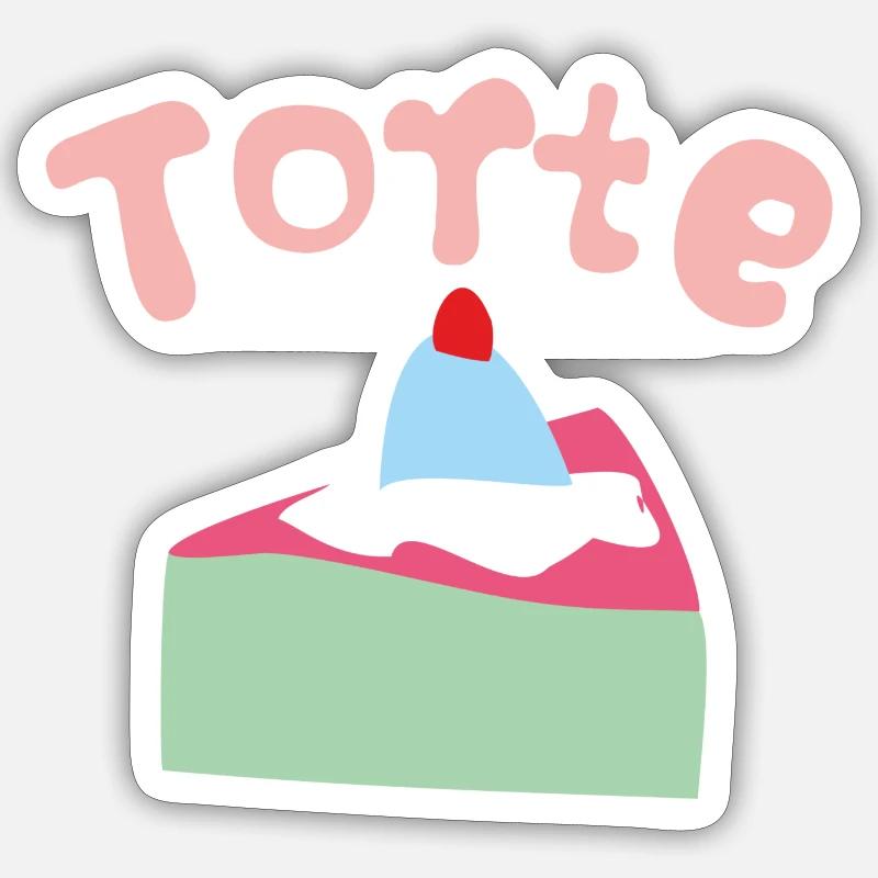 Colette cookie - Sticker Größe S (10 x 10 cm) - Mattweiß