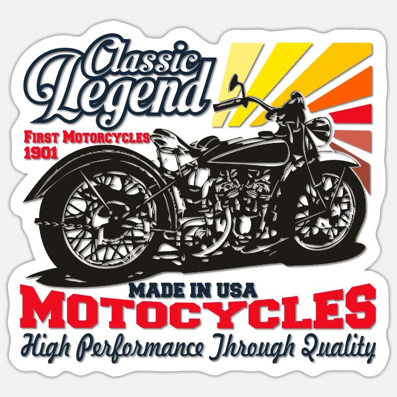 First Motorcycles Classic Legend Sticker size S (10 x 10 cm)