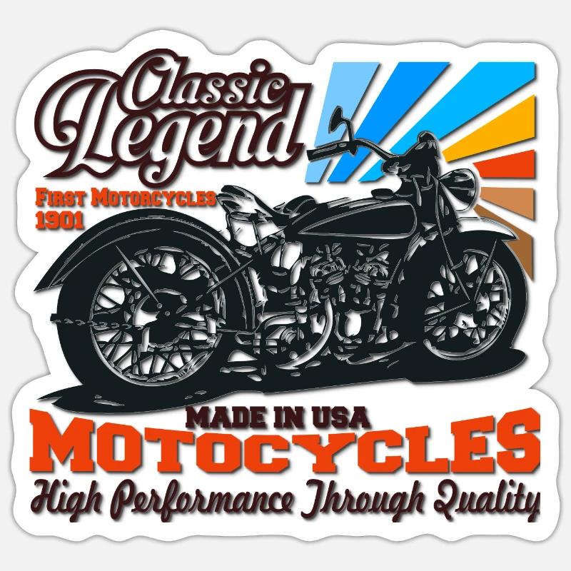 First Motorcycles Classic Legend Sticker size S (10 x 10 cm)