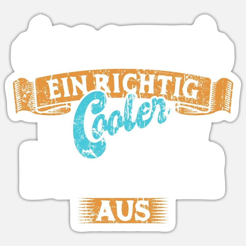 So sieht ein richtig cooler Beamter aus Sticker Größe S (10 x 10 cm)