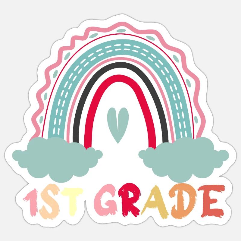 Cadeau de l’escouade de maternelle Boho Sticker taille S (10 x 10 cm)