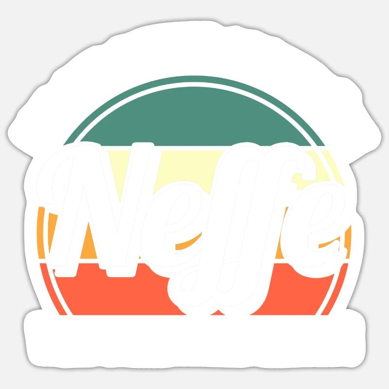 Neffe - Sticker Größe S (10 x 10 cm) - Mattweiß