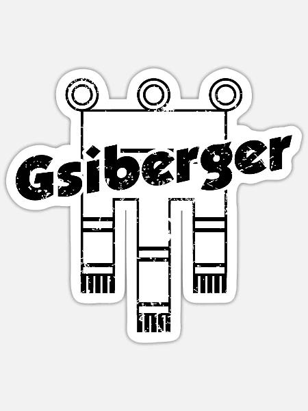 Vorarlberg gsiberger Dialekt Östereich Heimat - Sticker Größe S (10 x 10 cm) - Mattweiß