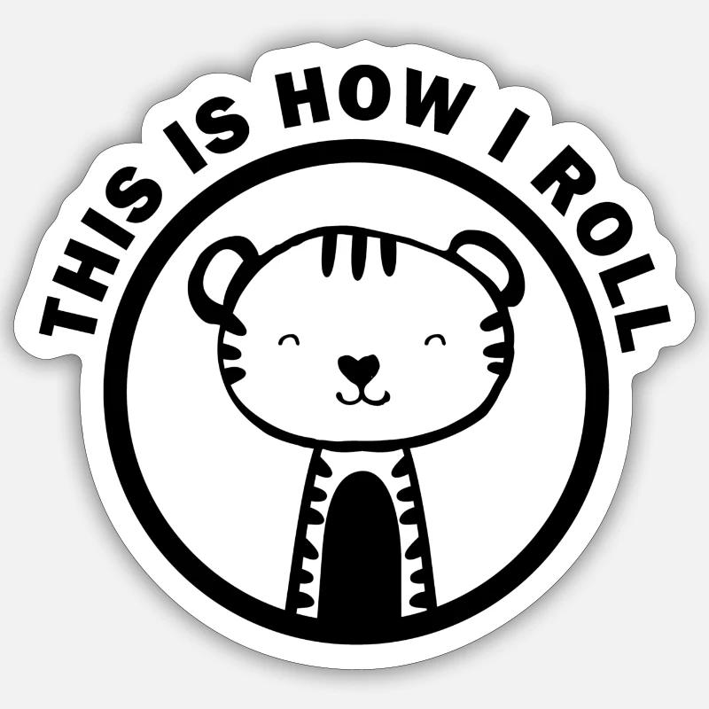 C’est comme ça que je roule Sticker taille S (10 x 10 cm)