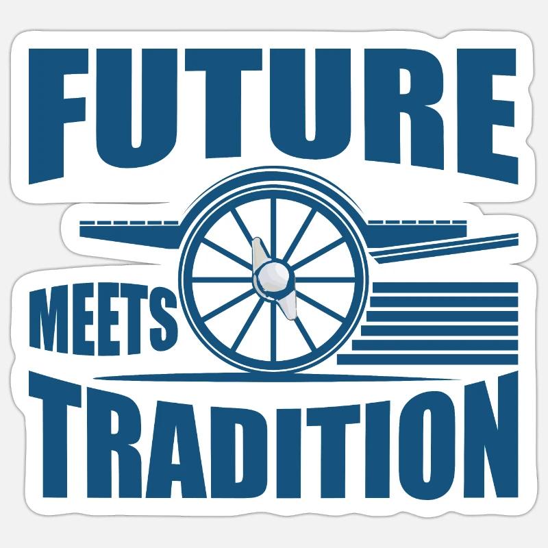 FUTURE MEETS TRADITION Sticker size S (10 x 10 cm)