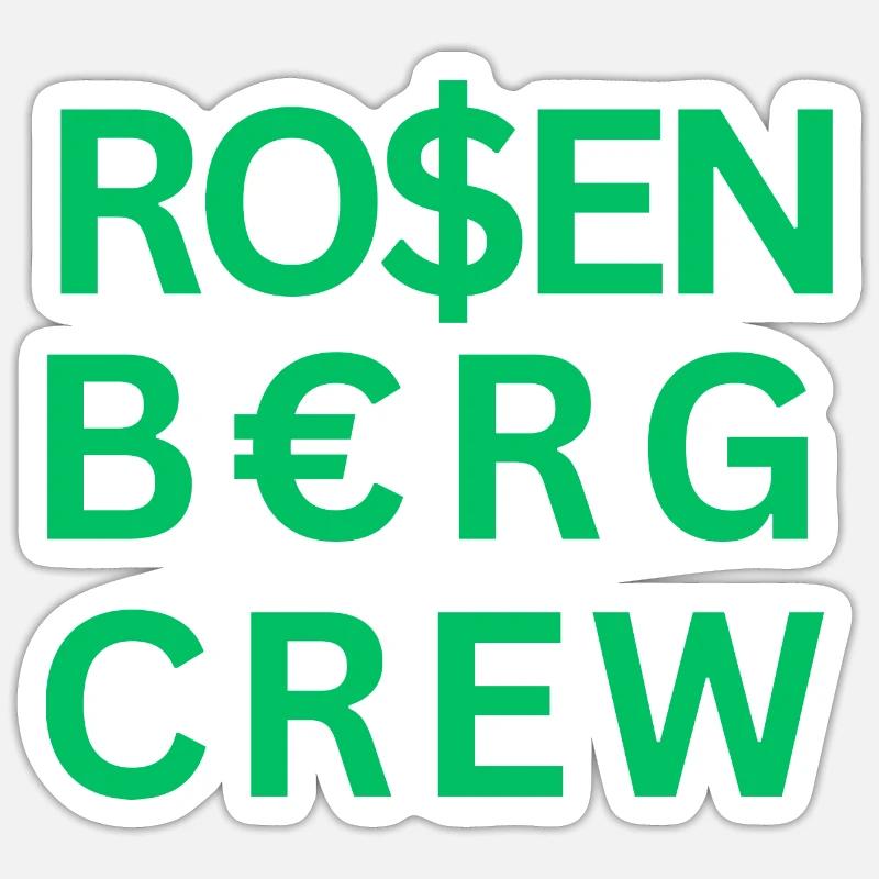 RosenbergCrew2 - Sticker Größe S (10 x 10 cm) - Mattweiß