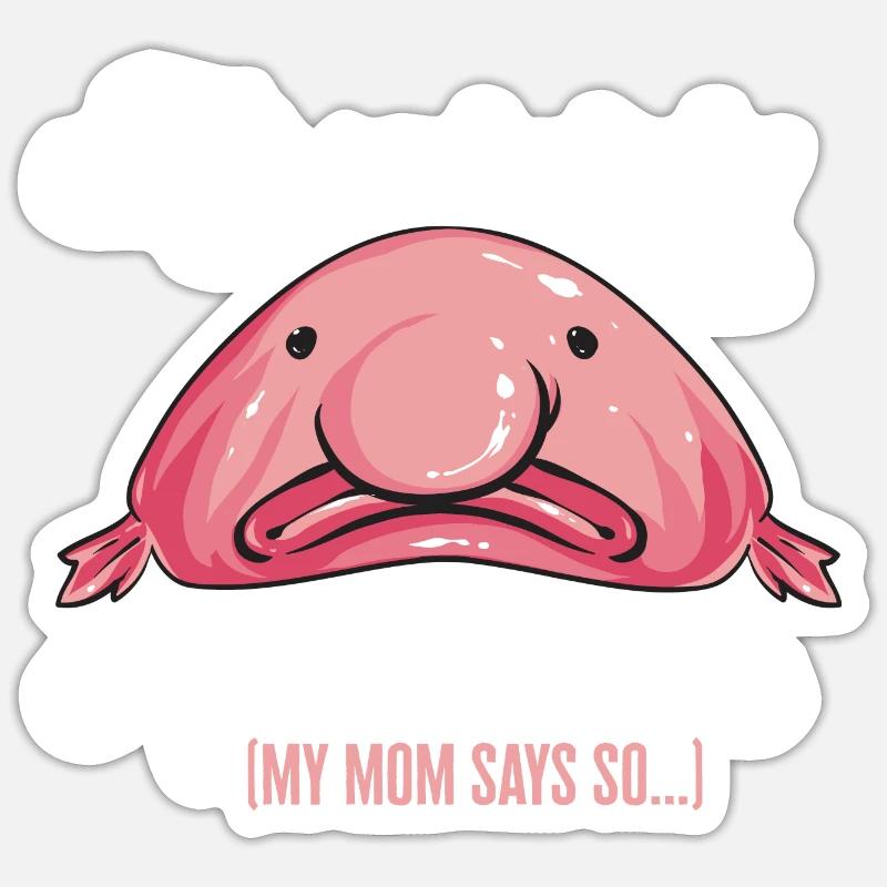 Blobfisch Sticker Größe S (10 x 10 cm)