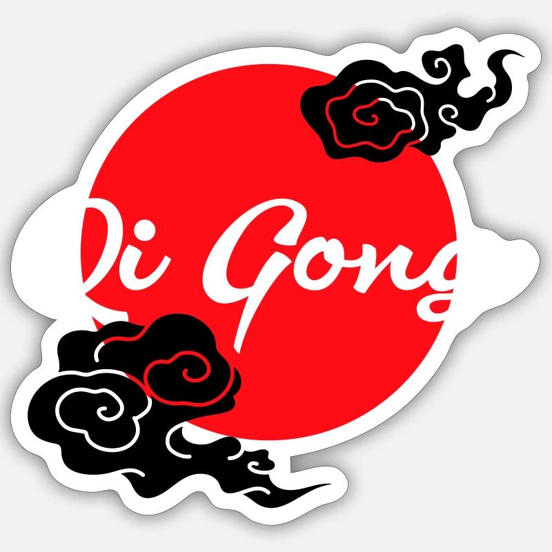 Qigong clouds Sticker size S (10 x 10 cm)